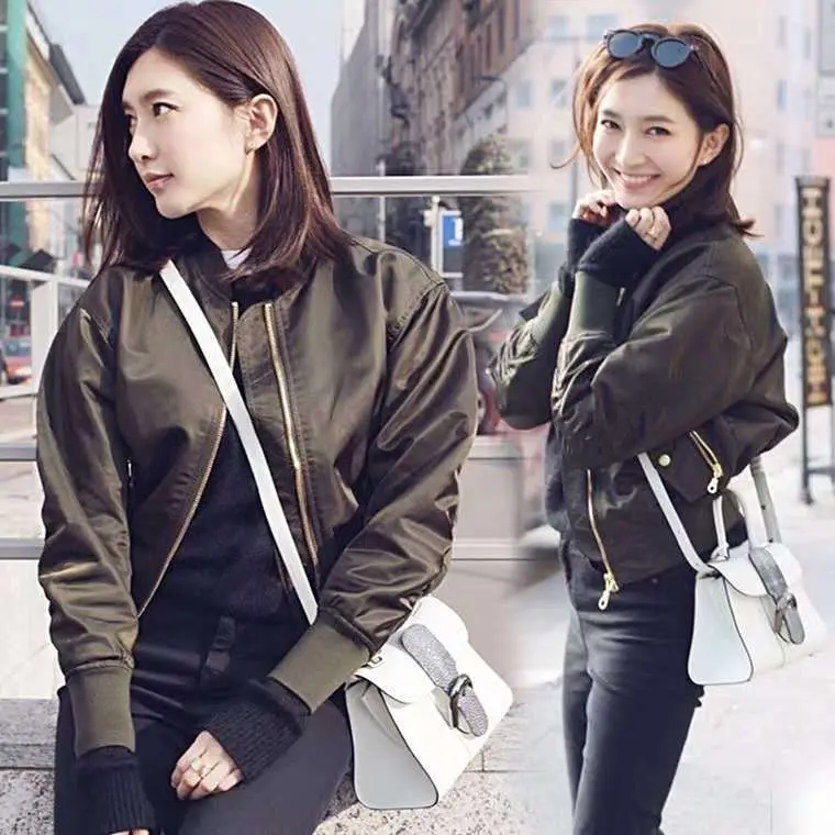 

2022 Women's Jacket Spring Autumn Fashion Pocket Zipper Vintage Outwear Korean New Women Coat Windbreaker Jackets Famale Q227