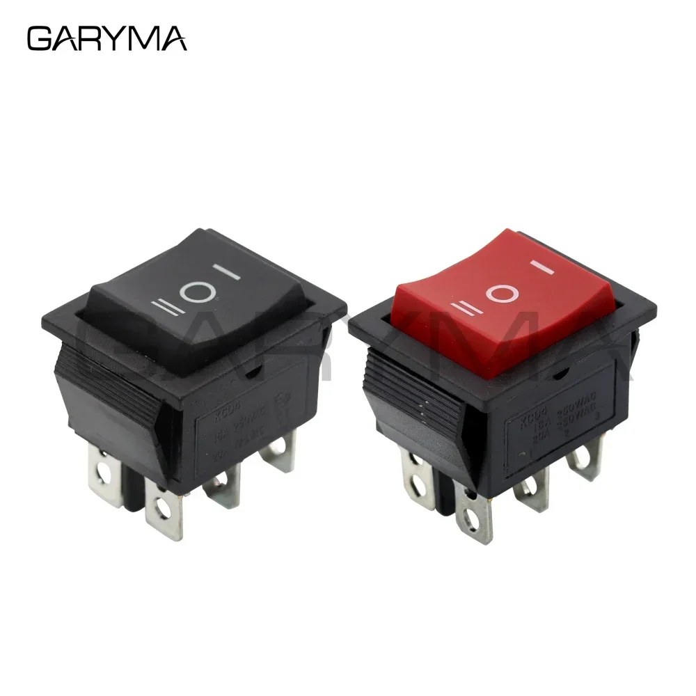 Кулисный переключатель GARYMA DPDT 6-контактный красный/черный | AliExpress