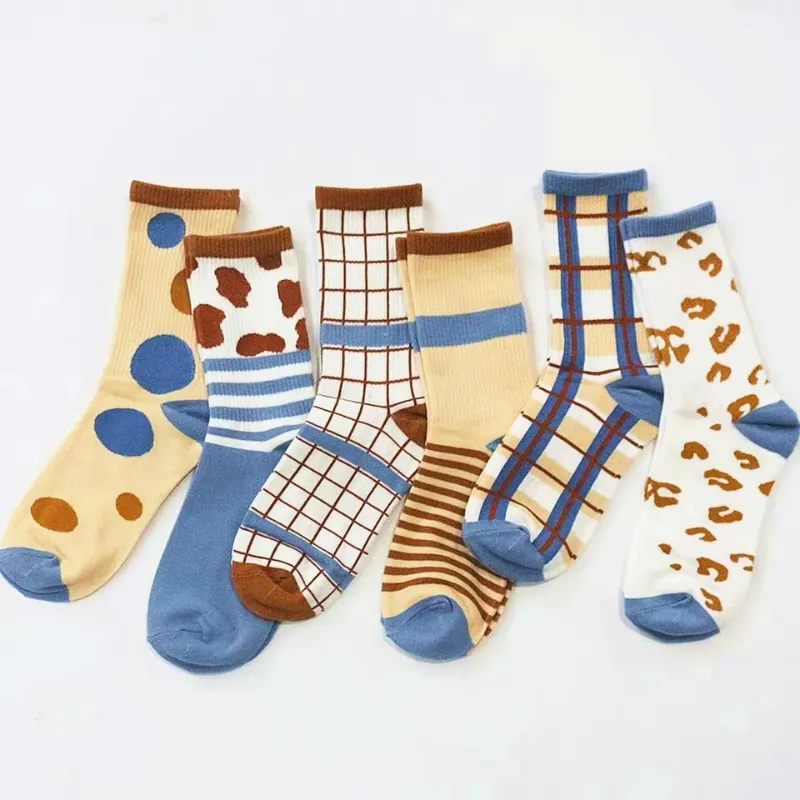 

New Fashion Brand Kawaii Cute Cartoon Cotton Women Socks Harajuku Korean Soft Breathable Summer Winter Men's Socks Girl Socks