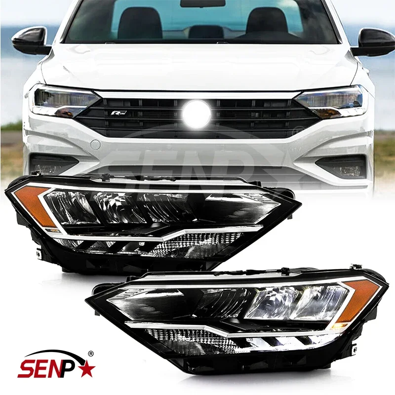 SENPEI Auto Body Parts 2019-2023 Jetta Непроекторные светодиодные фары DRL Фари