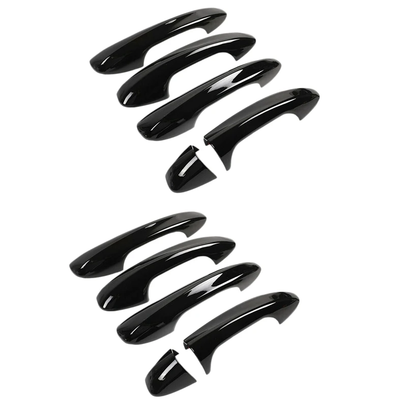 

8X накладка на дверную ручку для Mercedes Benz C E GLC GLB A B GLE GLS CLA GLA Class W213 W205 X253 2016-2020, Черная