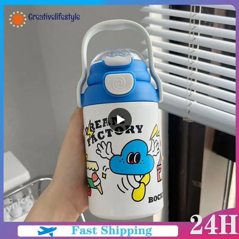 Smooth Convenient Girls Cup Modern Stainless Steel Cup Stylish Childrens Drinking Glass With High-quality Construction Leakproof