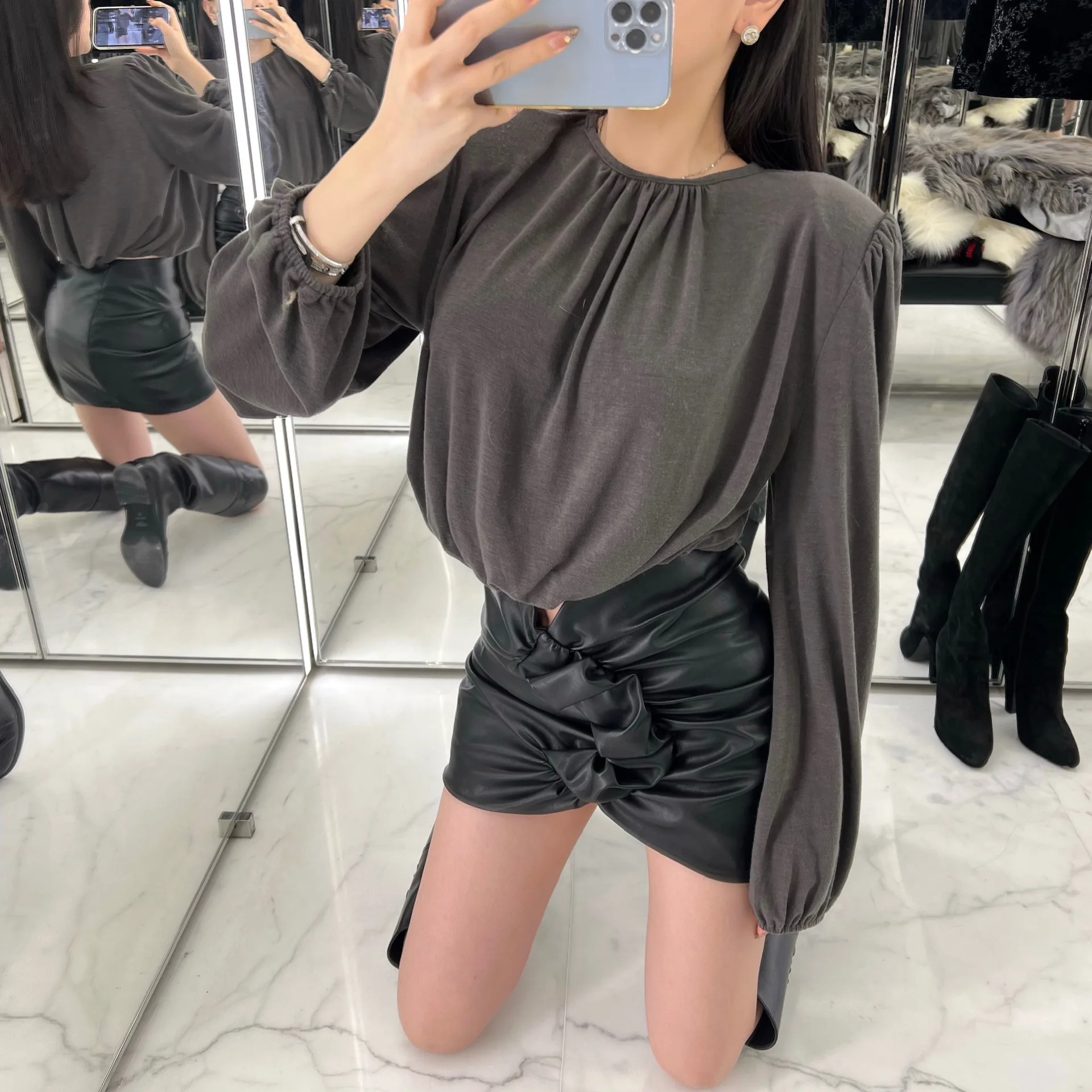 

2022 Spring New T-Shirts Women Sexy Crop Tops O-Neck Tees Casual T Shirts Runway Design Streetwear Summer Japanese Korean Lady