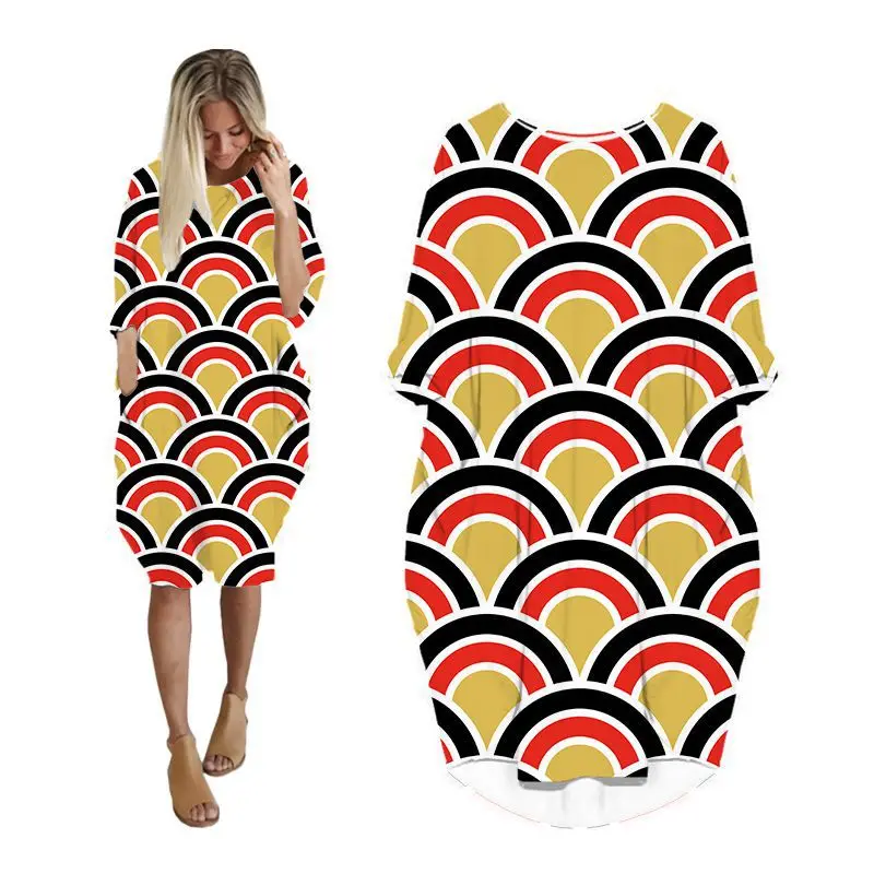 

Платья для женщин с карманами и рукавом «летучая мышь», женская одежда, модная женская одежда больших размеров, женское платье, японское пла...