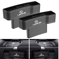 auto logo leather car seat gap storage box organizer bag for lexus ct200h es250 es300h is250 is200 gs300 gs460 gx470 ls400 lx470