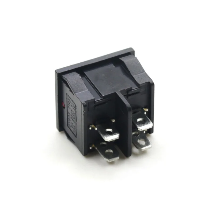 KCD5 21*24 мм клавишный переключатель 4-контактный 2-позиционный 6 А 250 В 10 переменного