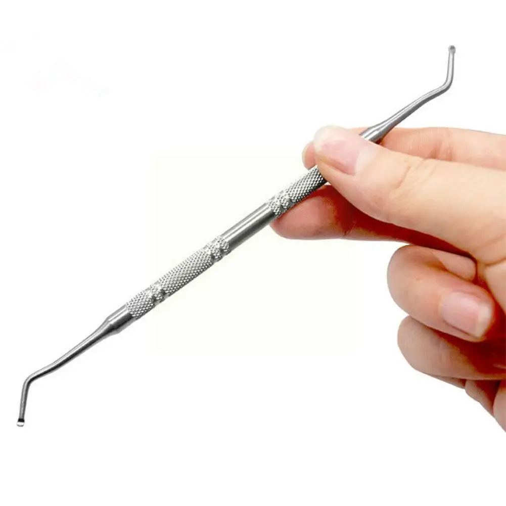 

Броня для педикюра, инструмент для вросших ногтей, профессиональный инструмент для кутикулы, толкатель, изогнутый Многофункциональный тол...