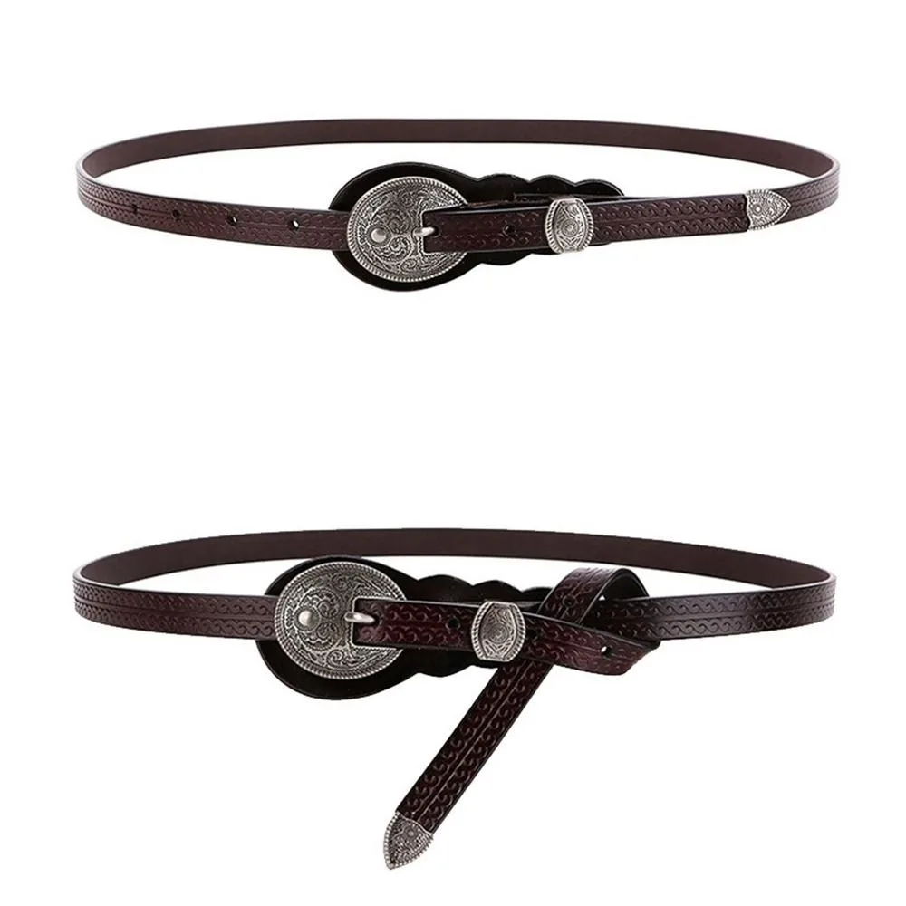 

Metal Belts Alloy Leather Belt Fashion Belts for Women for Girls For Dress Accessories Jeans Belt