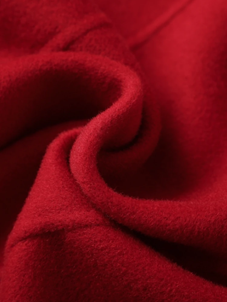 100% Pure Wool Coat For Women Double-sided Autumn And Winter Long Warm And Fashionable Woolen Coat