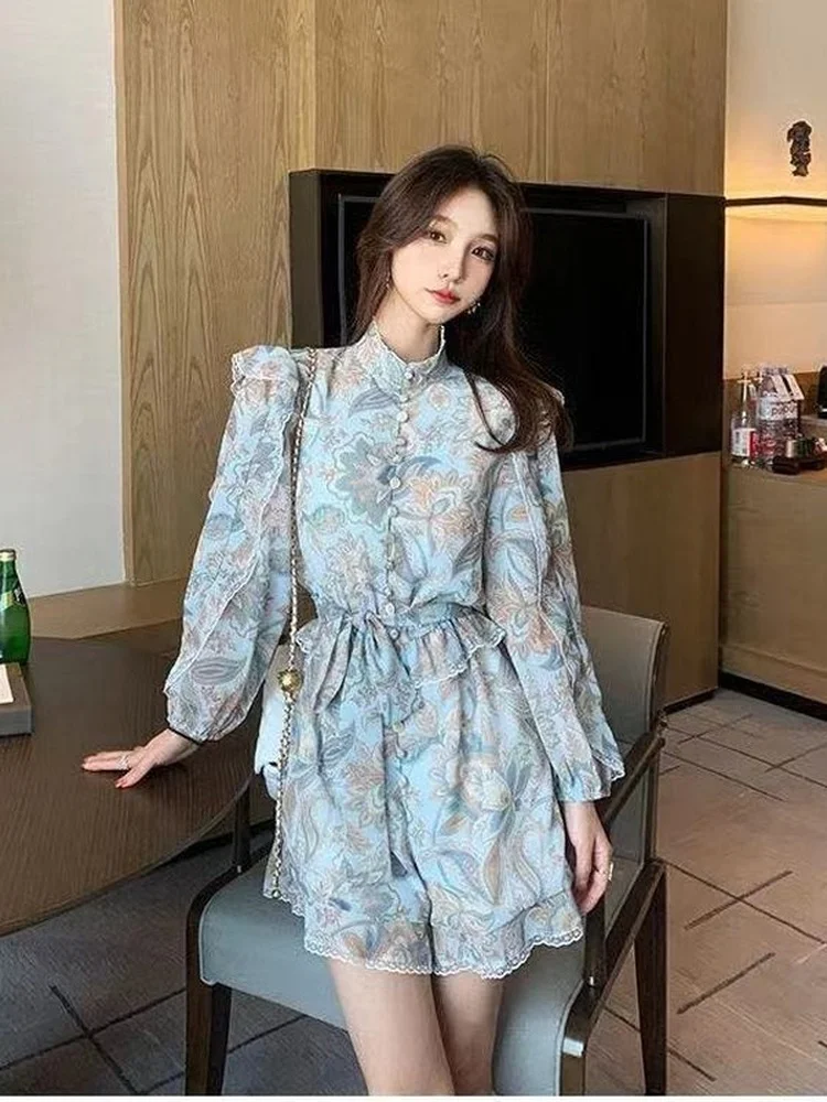 Woherb винтажный женский кружевной комбинированный костюм с оборками пляжный