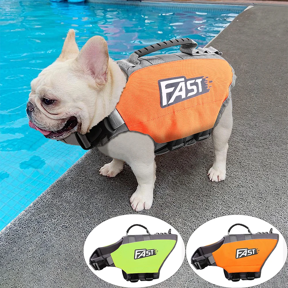 

Large Dog Pet Swimming Life Jacket Safety Vest for Dog in Summer Fashion Adjustable Reflective in Pool or Surfing Drifting Dog