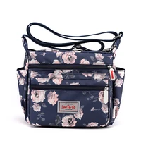 classic lady flower shoulder bags for women rural style cloth messenger bags brand high quality casual crossbody bags