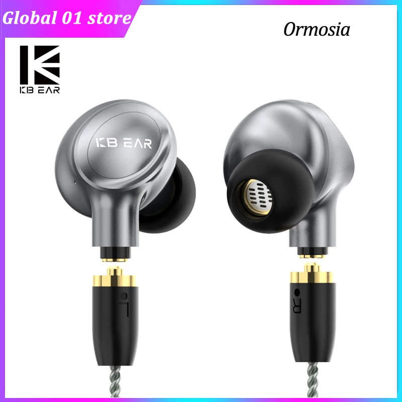 Наушники-вкладыши KBEAR Ormosia DD + BA IEM, 10 мм
