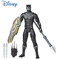 30cm black panther doll disney avengers hero joint movable belt equipped with fired weapon doll anime toy gift for children