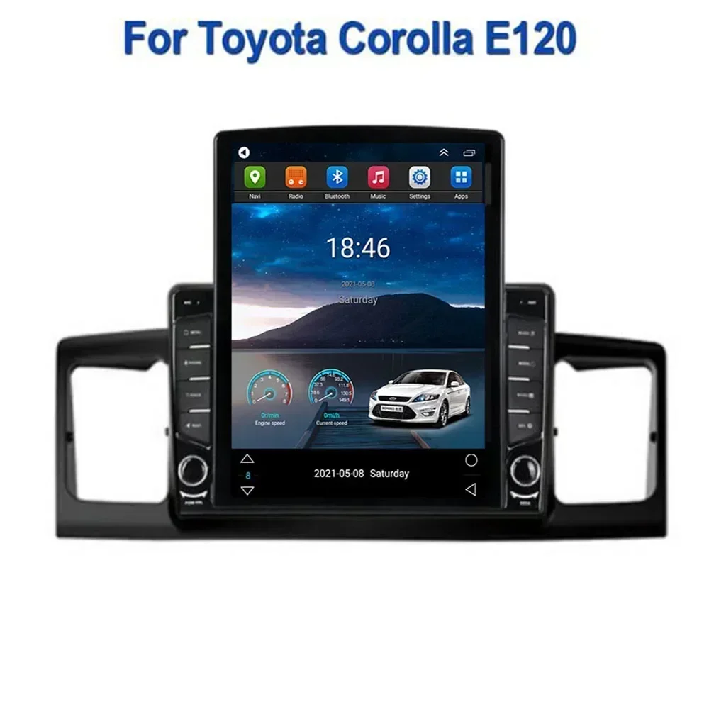 Для Tesla Style 2Din Android13 Автомобильный радиоприемник для TOYOTA Corolla E120 2013-2035