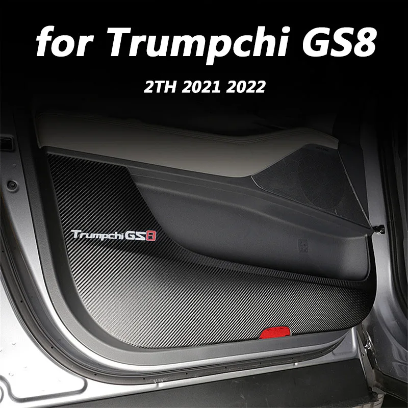 

4 шт., кожаные накладки на внутреннюю дверь автомобиля для Trumpchi GS8 2th 2021 2022
