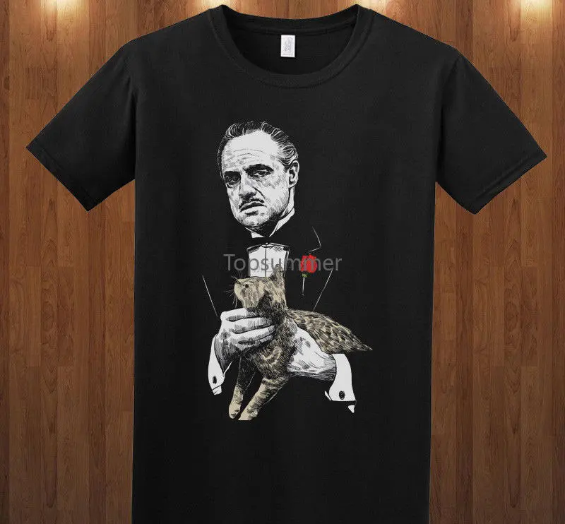 

The Godfather Don Vito Corleone Marlon Brando Tee S M L Xl 2Xl 3Xl T Shirt Round Neck Clothes