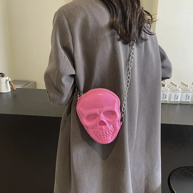 Сумка на плечо для Хэллоуина сумка через из искусственной кожи с черепом женская