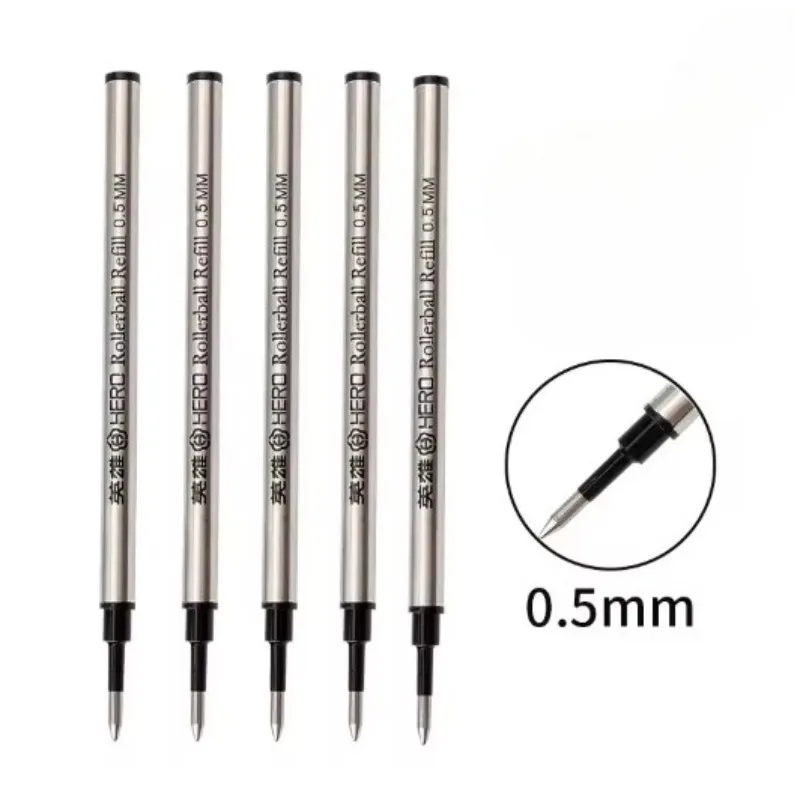 

Стержни для ручек Jinhao Baoer Hero, черные, 0,5 мм, нержавеющая сталь, 5 шт.