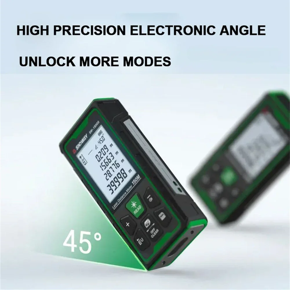 SNDWAY SW 80GS 120GS 150GS лазерный дальномер цифровой 80 м 120 150 профессиональный зеленый