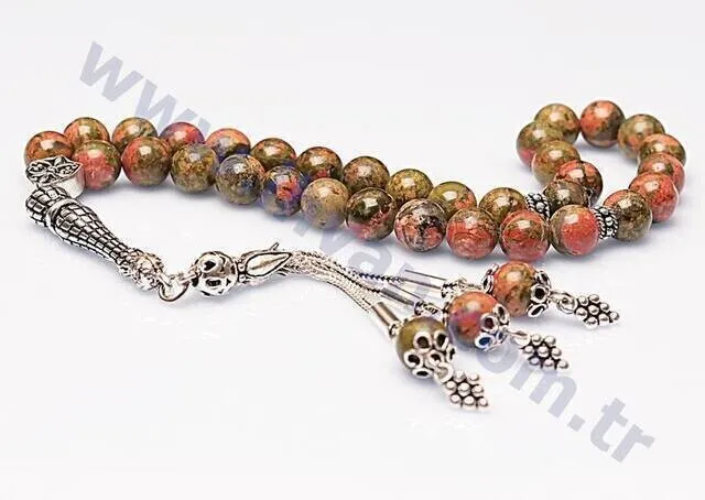 IQRAH Unakit Stone Rosary (925 STERLING SILVER)