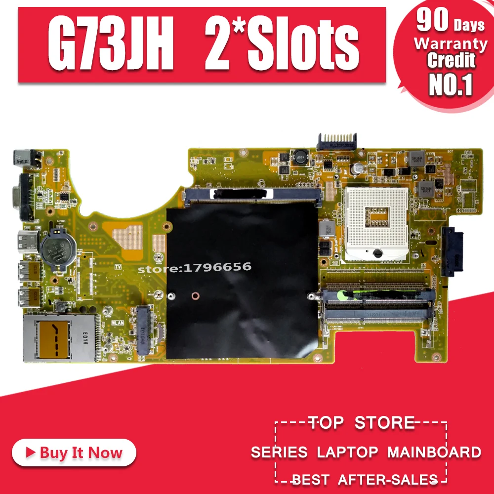 

Материнская плата AK G73 для ноутбука Asus G73JH G73J, протестированная оригинальная материнская плата HM55 с поддержкой HD5870, 2 слота