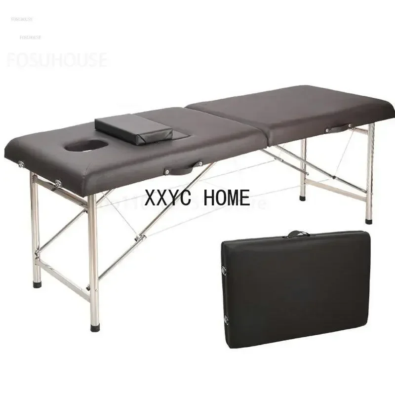 Массажные столы для красоты Специальная утолщенная складная массажная кровать с