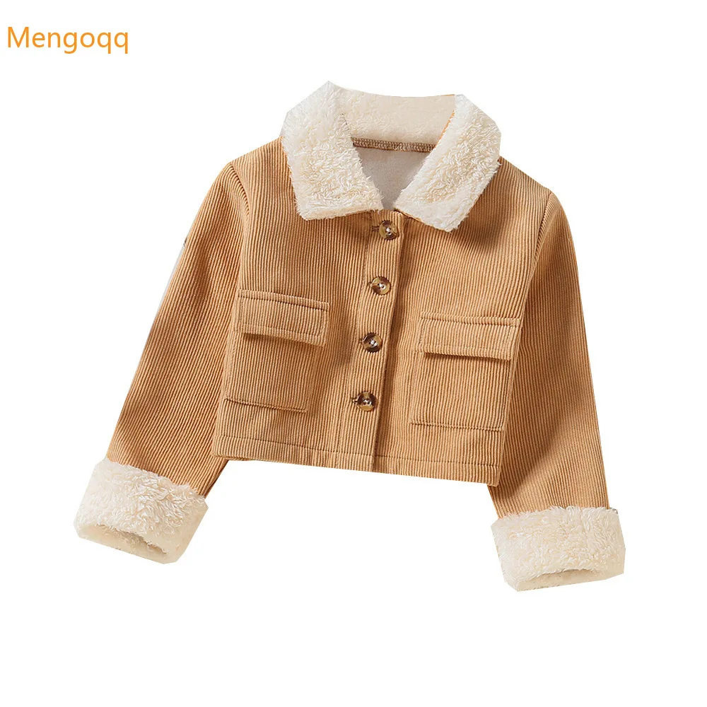 

Toddler Kids Baby Princess Winter Autumn Full Sleeve Single-breasted Top Outwear Children Fashion WARM Jacket Coat 1-6Y