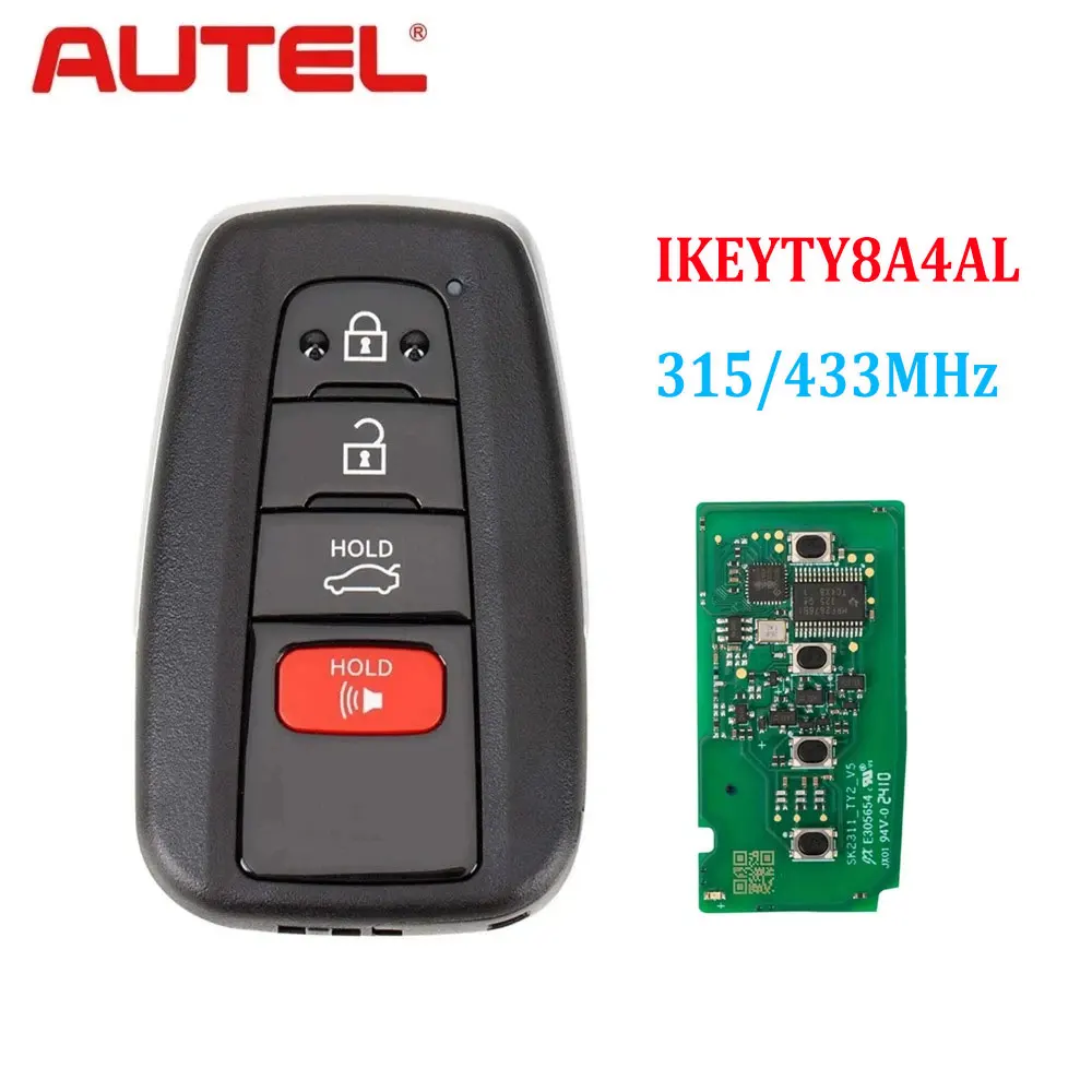 

Autel TY8A4AL Универсальный смарт-ключ дистанционного управления для Toyota IKEYTY8A4BL IKEYTY8A4AL AUTEL MAXIIM IKEY Универсальный 3 + 1 кнопки автомобильного ключа