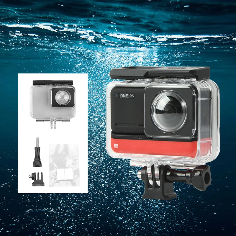 

Diving Protective Cover for Insta360 ONE RS Panoramic Edition Waterproof Case Mount Adapter Camera Accessories