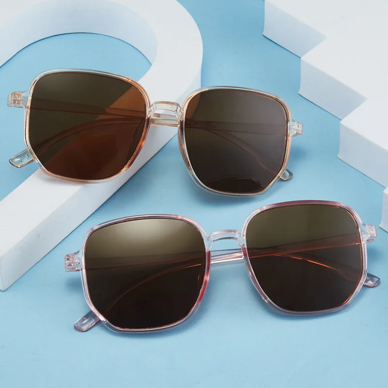 

Очки солнцезащитные мужские и женские в большой квадратной оправе, модные брендовые дизайнерские трендовые солнечные очки для вождения, UV400