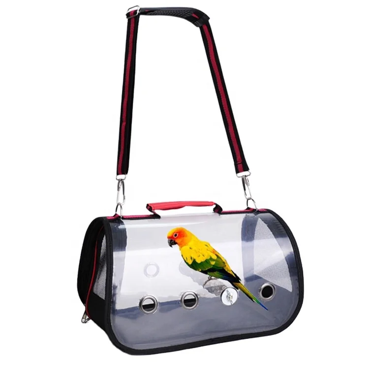 

Transparent One-shoulder Portable New Budgies Bird Bag Cage Car Bird Cage Pet Bag Travel Parrot Backpack Bird Travel Bag