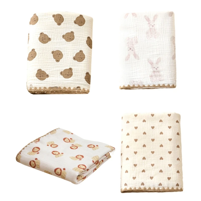 

Cotton Muslin Swaddle Blanket for Baby Boys or Girls Swaddle Blanket Lightweight