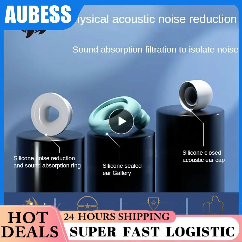 

Special Silent Earplugs Silicone Sleeping Ear Plugs Sound Insulation Noise Reduction Anti-noise Sleep Noise Reduction Earplugs