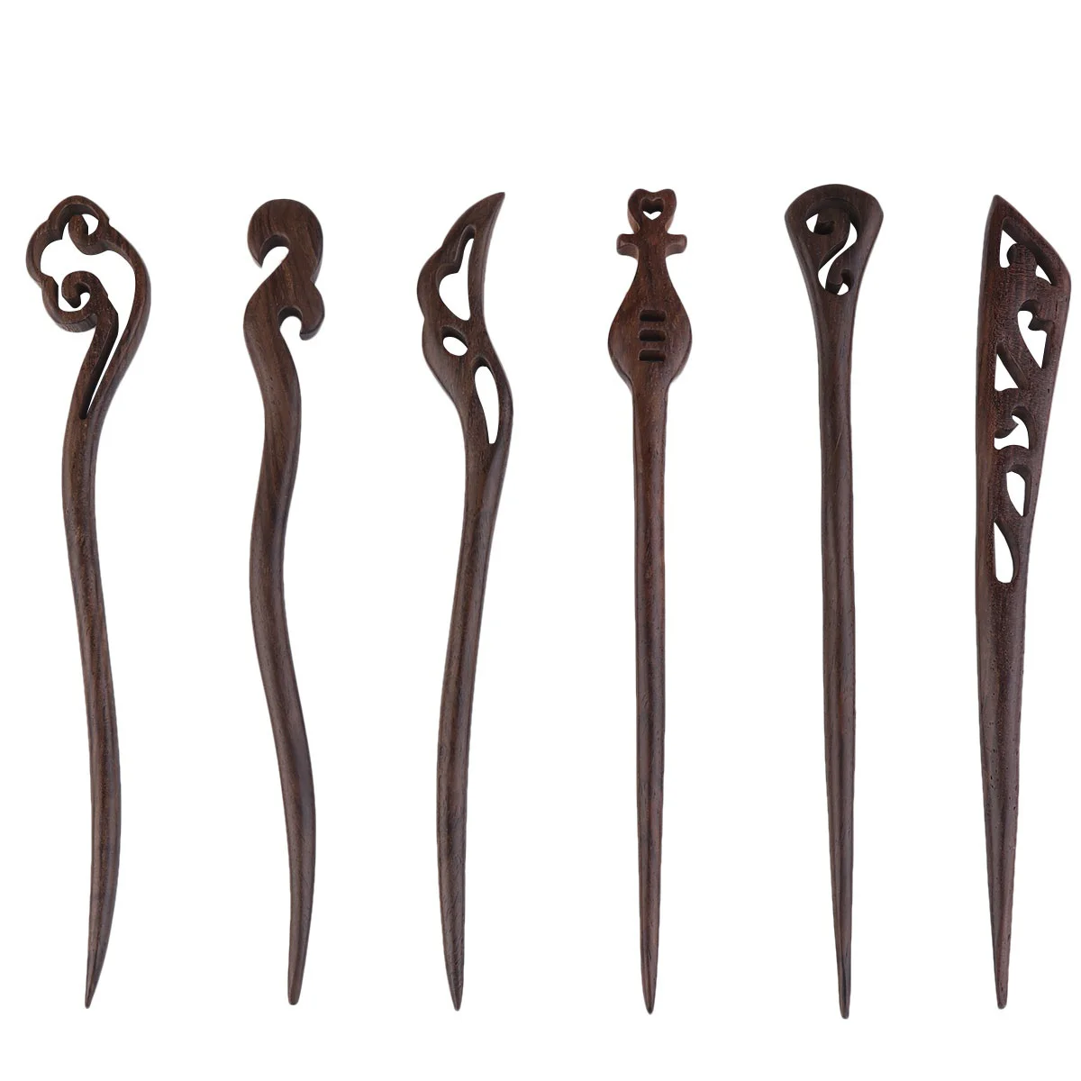 

Hair Wood Stick Chopsticks Vintage Pin Chignon Wooden Women Chinese Carved Clip Forkschopstick Clips Hairpin Hairpins Tool