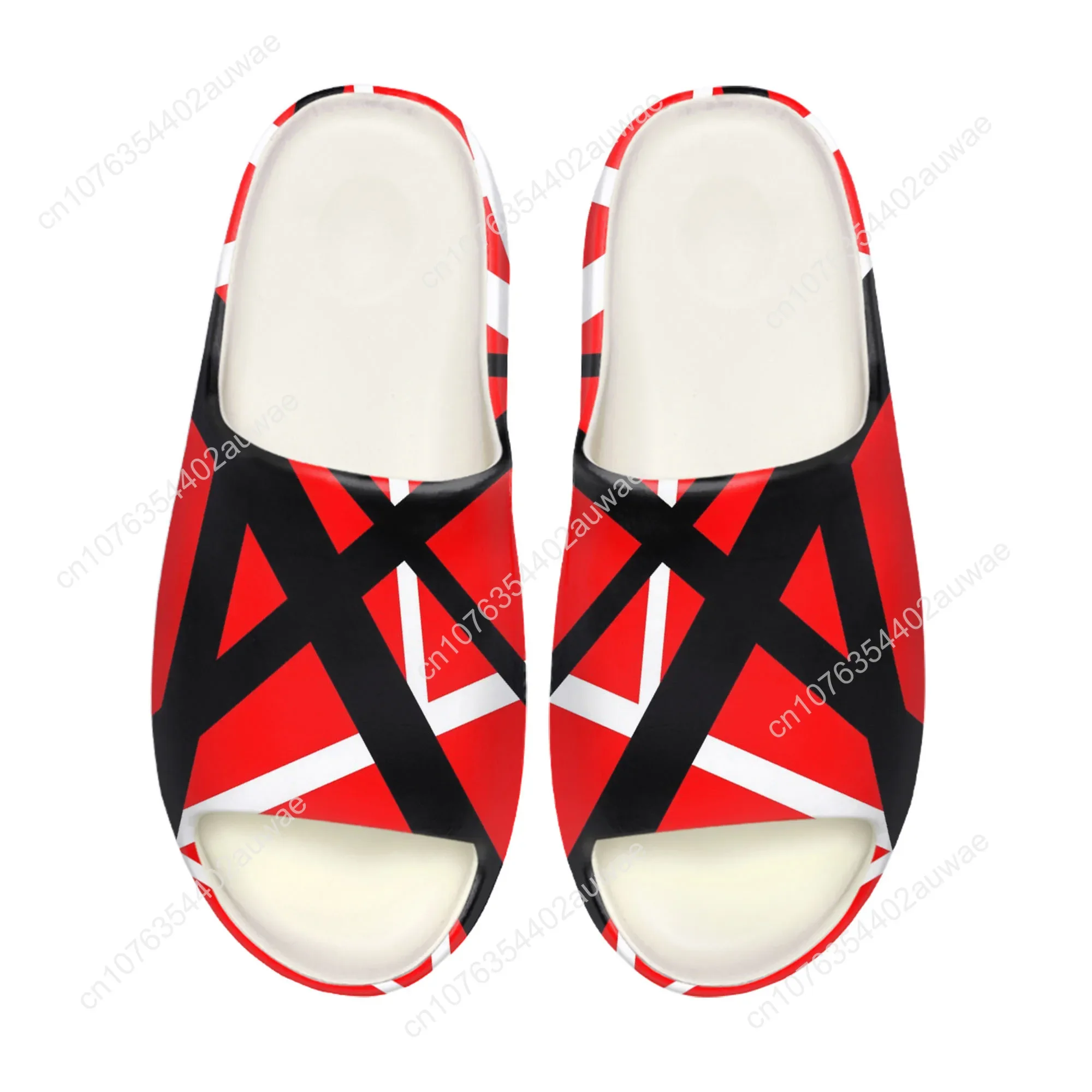

Van Evh 1984 Stripes Halen Soft Sole Sllipers Home Clogs Step on Water Shoes Mens Womens Teenager 5150 Customize on Shit Sandals