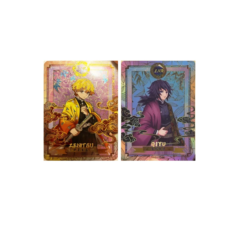 Фото Aikaho Demon Slayer Kanroji Mitsuri Rengoku Kyoujurou Tomioka Giyuu Коллекционные карты Рождественский подарок на день рождения игрушка для детей №5