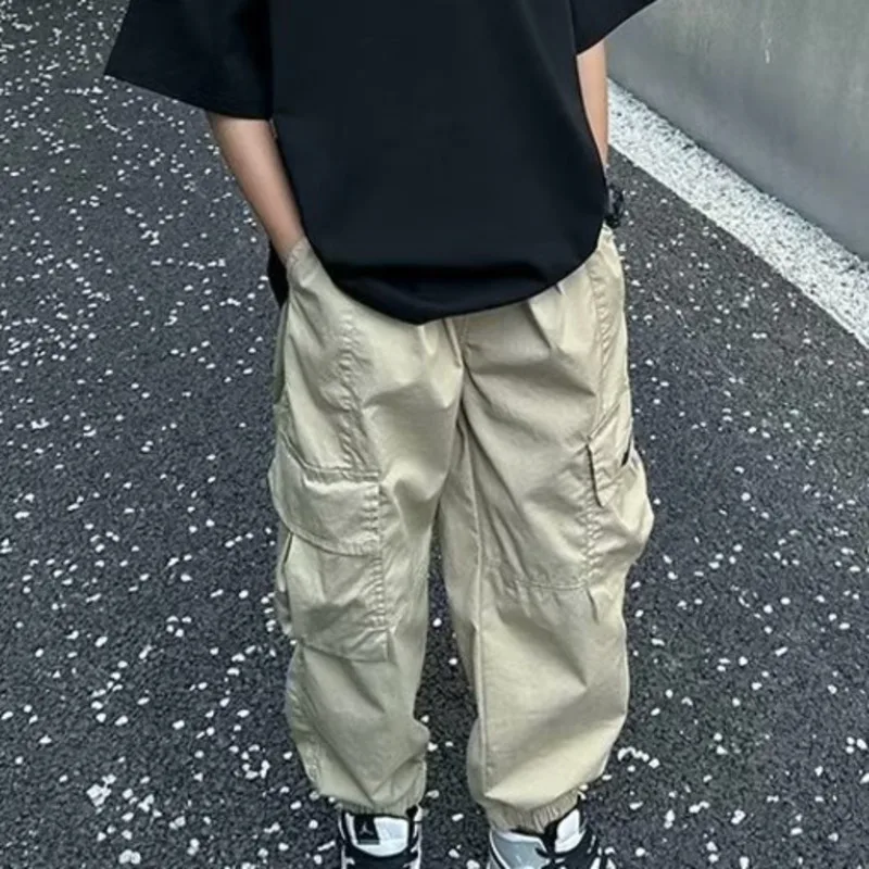 

Boys' Pants Summer Thin New Children's Summer Anti Mosquito Pants Boys' Handsome Cargo Pants Summer Trousers
