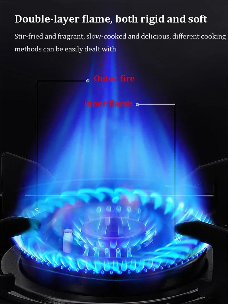 Один вок горелка из нержавеющей стали газовая плита для кухни приготовление