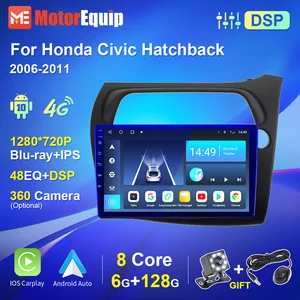 for honda civic hatchback 2006 2011 android car radio stereo multimedia video dvd player navigation gps lhd rhd blu ray screen free global shipping