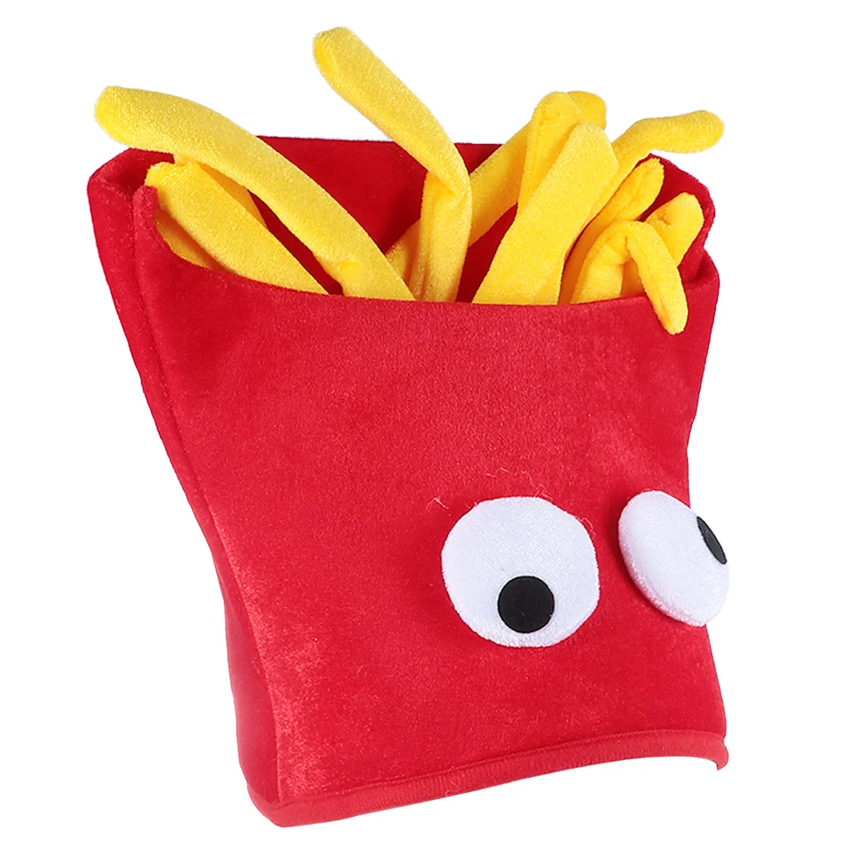 

Christmas Decor French Fry Cap Fries Shape Costume Hat Halloween Decoration Toy 27x26cm Party Headgear Child