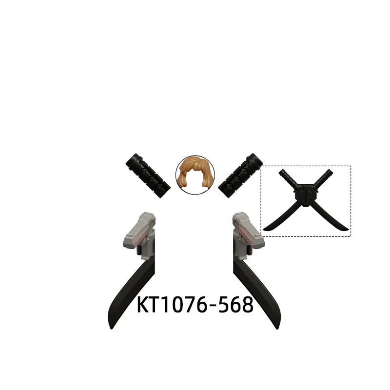 Экшн-фигурки Собачья лапа штаны брюки детали для волос модель блоков набор