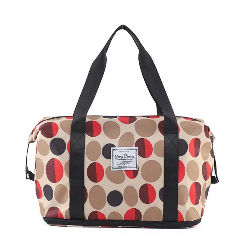 Large Capacity Women's Travel Bag Fashion Hand Shoulder Luggage Bag Multifunction Sports Bag For Female Portable Travel Duffle