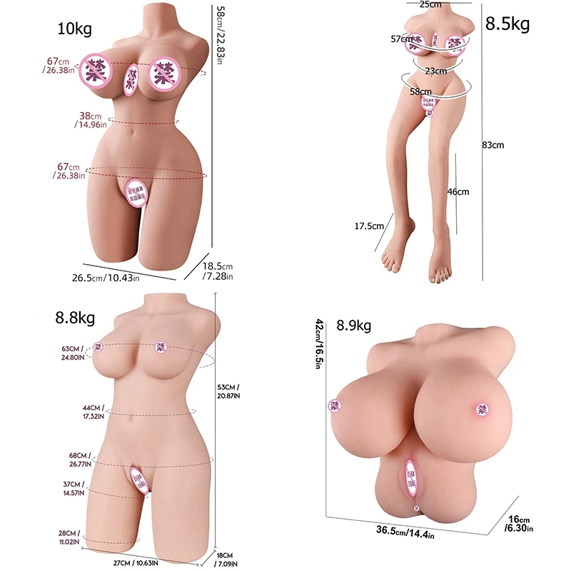 Big Breast Half Body Sex Doll Toys For Men Realistic Vagina Pussy Masturbators Adult Products 18+ Anal Torso Ass Masturbate