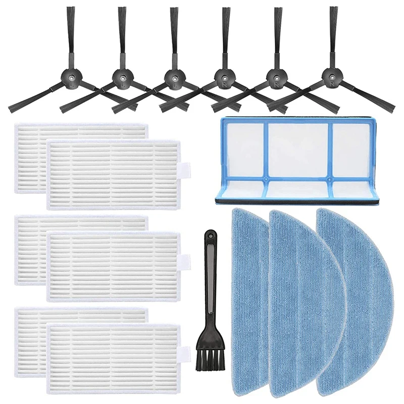 

Replacement Parts For ILIFE V3 V3S V5 V5S V5S Pro Robotic Vacuum Cleaner Accessories Kit With Side Brush Hepa Filter