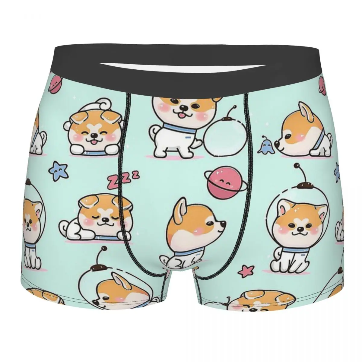 

Трусы-боксеры мужские с принтом Шиба-ину