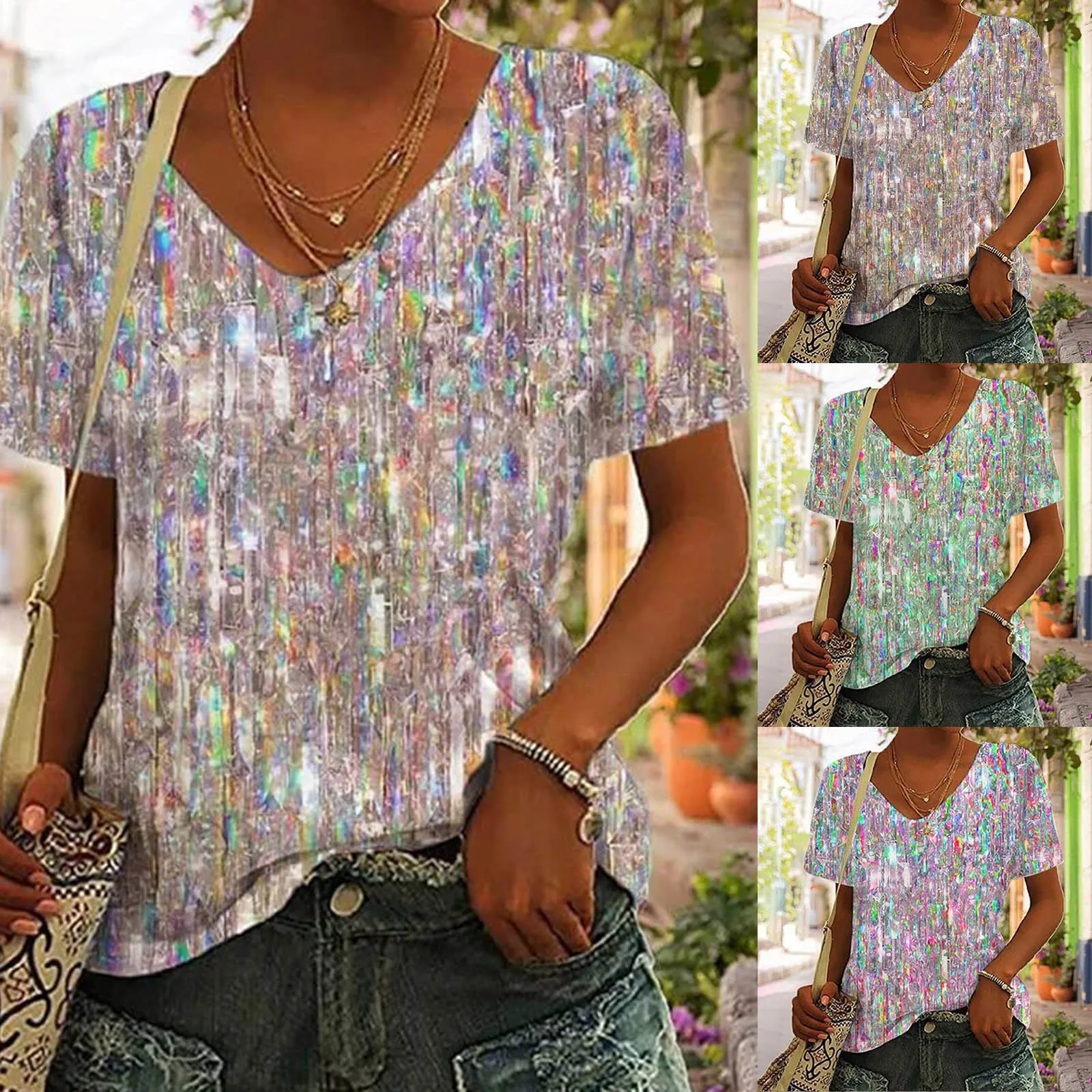 

Женская модная повседневная футболка с v-образным вырезом, летняя футболка с коротким рукавом и длинным рукавом из хлопка и спандекса, женская рубашка с длинным рукавом