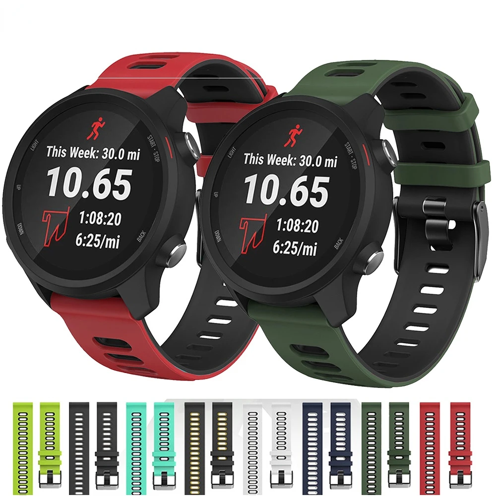 

Band for Samsung Galaxy Watch 5/Pro/4/Classic/44mm/40mm/active 2 Gear s3/S2 silicone bracelet Huawei GT/2/GT2/3 20mm 22mm strap