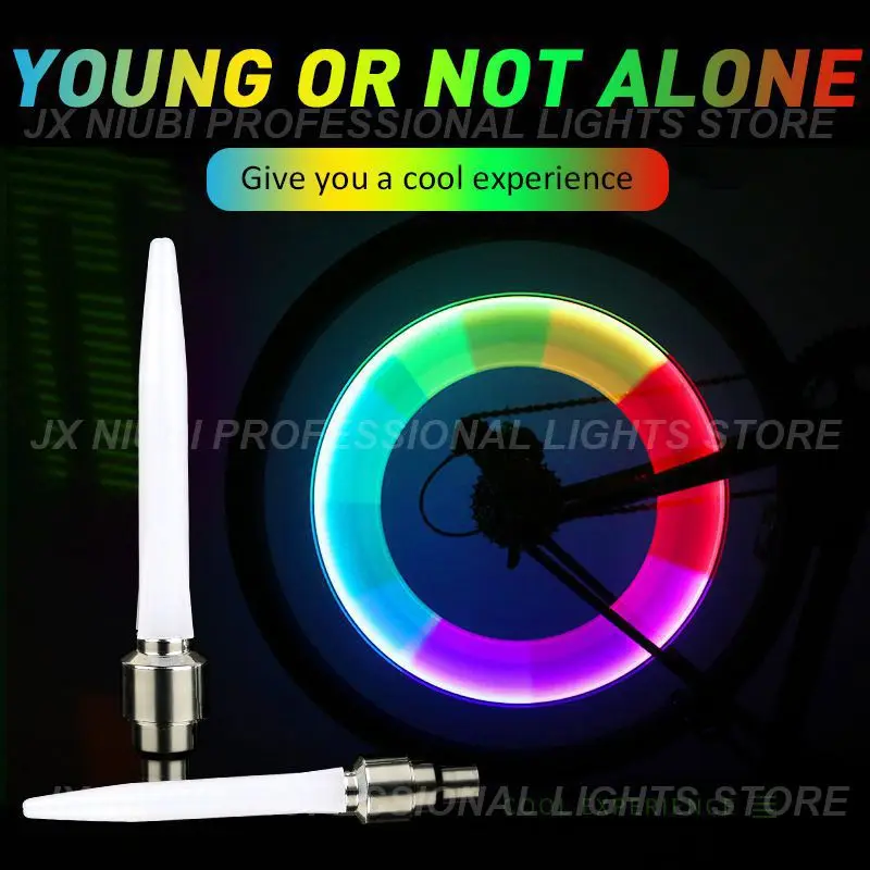 

Пластмассовая лампа с клапаном для колес, неоновая лампа, подходит для велосипедов, автомобилей, мотоциклов, лампа для колес, 2 шт.