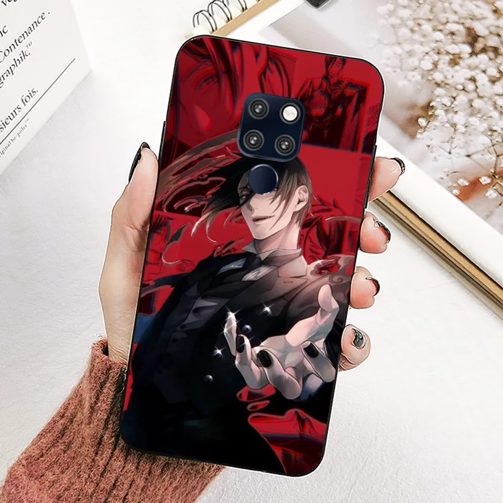 Чехол черный Батлер для телефона Redmi 8 9 10 pocoX3 pro Samsung Note 20 Huawei Mate 30 40 50 lite